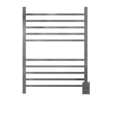 Amba RSWH-P Radiant Square Hardwired + Plug-in Combo 10 Bar Towel Warmer in Polished