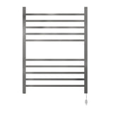 Amba RSWH-P Radiant Square Hardwired + Plug-in Combo 10 Bar Towel Warmer in Polished