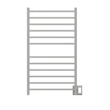 Amba RSWHL-B Radiant Large Square Hardwired + Plug-in Combo 12 Bar Towel Warmer in Brushed