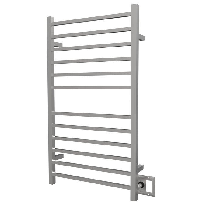 Amba RSWHL-B Radiant Large Square Hardwired + Plug-in Combo 12 Bar Towel Warmer in Brushed