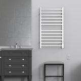 Amba RSWHL-B Radiant Large Square Hardwired + Plug-in Combo 12 Bar Towel Warmer in Brushed