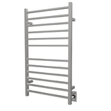 Amba RSWHL-B Radiant Large Square Hardwired + Plug-in Combo 12 Bar Towel Warmer in Brushed