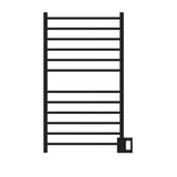 Amba RSWHL-MB Radiant Large Square Hardwired + Plug-in Combo 12 Bar Towel Warmer in Matte Black