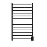 Amba RSWHL-MB Radiant Large Square Hardwired + Plug-in Combo 12 Bar Towel Warmer in Matte Black