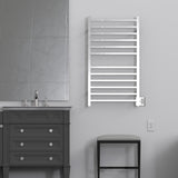 Amba RSWHL-P Radiant Large Square Hardwired + Plug-in Combo 12 Bar Towel Warmer in Polished