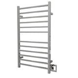 Amba RSWHL-P Radiant Large Square Hardwired + Plug-in Combo 12 Bar Towel Warmer in Polished