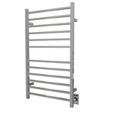 Amba RSWHL-P Radiant Large Square Hardwired + Plug-in Combo 12 Bar Towel Warmer in Polished