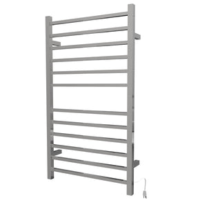 Amba RSWHL-P Radiant Large Square Hardwired + Plug-in Combo 12 Bar Towel Warmer in Polished