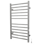 Amba RSWHL-P Radiant Large Square Hardwired + Plug-in Combo 12 Bar Towel Warmer in Polished