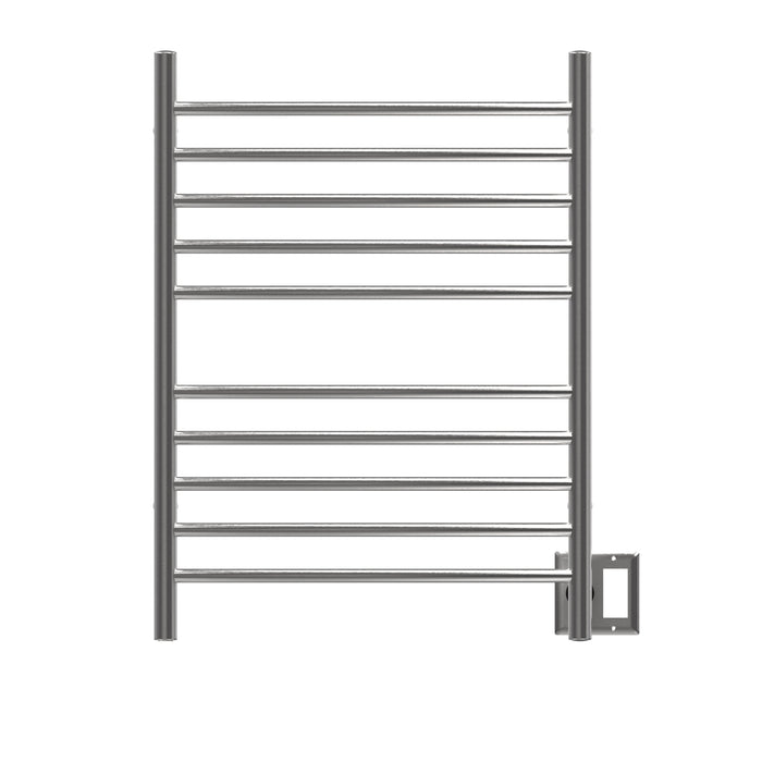 Amba RWH-CB Radiant Hardwired + Plug-in Combo Curved 10 Bar Towel Warmer in Brushed