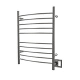 Amba RWH-CB Radiant Hardwired + Plug-in Combo Curved 10 Bar Towel Warmer in Brushed