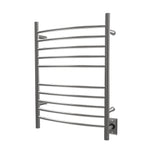 Amba RWH-CB Radiant Hardwired + Plug-in Combo Curved 10 Bar Towel Warmer in Brushed