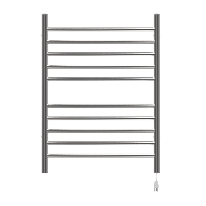 Amba RWH-CB Radiant Hardwired + Plug-in Combo Curved 10 Bar Towel Warmer in Brushed