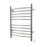 Amba RWH-CB Radiant Hardwired + Plug-in Combo Curved 10 Bar Towel Warmer in Brushed