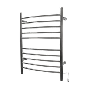 Amba RWH-CP Radiant Hardwired + Plug-in Combo Curved 10 Bar Towel Warmer in Polished