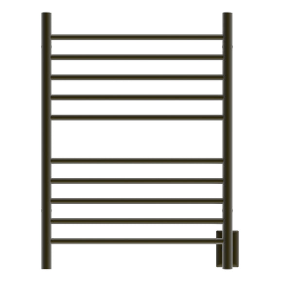 Amba RWH-SBB Radiant Hardwired + Plug-in Combo Straight 10 Bar Towel Warmer in Brushed Bronze