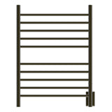 Amba RWH-SBB Radiant Hardwired + Plug-in Combo Straight 10 Bar Towel Warmer in Brushed Bronze