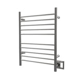 Amba RWH-SB Radiant Hardwired + Plug-in Combo Straight 10 Bar Towel Warmer in Brushed