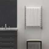 Amba RWH-SB Radiant Hardwired + Plug-in Combo Straight 10 Bar Towel Warmer in Brushed