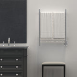 Amba RWH-SB Radiant Hardwired + Plug-in Combo Straight 10 Bar Towel Warmer in Brushed