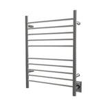 Amba RWH-SB Radiant Hardwired + Plug-in Combo Straight 10 Bar Towel Warmer in Brushed