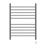 Amba RWH-SB Radiant Hardwired + Plug-in Combo Straight 10 Bar Towel Warmer in Brushed