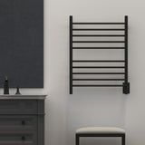 Amba RWH Radiant Hardwired Straight 10 Bar Towel Warmer with a Plug-in Combo