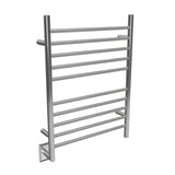 Amba RWH-SP-LEFT Radiant Hardwired + Plug-in Combo (Left Side) Straight 10 Bar Towel Warmer in Polished