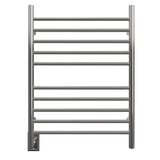 Amba RWH-SP-LEFT Radiant Hardwired + Plug-in Combo (Left Side) Straight 10 Bar Towel Warmer in Polished