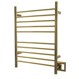 Amba RWH-SPG Radiant Hardwired + Plug-in Combo Straight 10 Bar Towel Warmer in Polished Gold