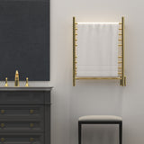 Amba RWH-SPG Radiant Hardwired + Plug-in Combo Straight 10 Bar Towel Warmer in Polished Gold