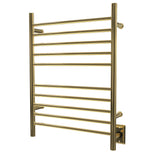 Amba RWH-SPG Radiant Hardwired + Plug-in Combo Straight 10 Bar Towel Warmer in Polished Gold