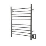 Amba RWH-SP Radiant Hardwired + Plug-in Combo Straight 10 Bar Towel Warmer in Polished