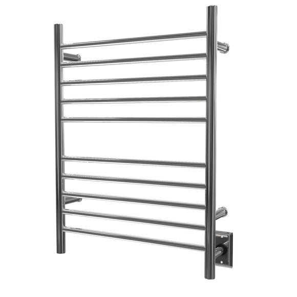 Amba RWH-SP Radiant Hardwired + Plug-in Combo Straight 10 Bar Towel Warmer in Polished