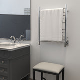 Amba RWH-SP Radiant Hardwired + Plug-in Combo Straight 10 Bar Towel Warmer in Polished