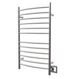 Amba RWHL-CB Radiant Large Hardwired + Plug-in Combo Curved 12 Bar Towel Warmer in Brushed