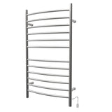 Amba RWHL-CB Radiant Large Hardwired + Plug-in Combo Curved 12 Bar Towel Warmer in Brushed