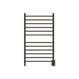 Amba RWHL-SBB Radiant Large Hardwired + Plug-in Combo Straight 12 Bar Towel Warmer in Brushed Bronze