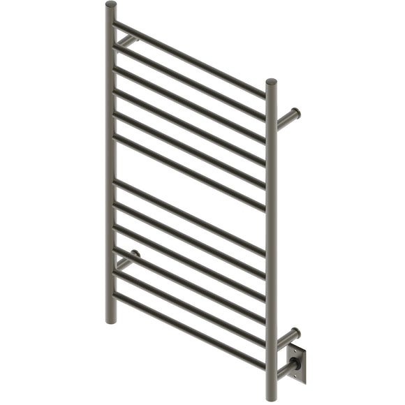 Amba RWHL-SBB Radiant Large Hardwired + Plug-in Combo Straight 12 Bar Towel Warmer in Brushed Bronze