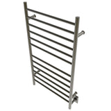 Amba RWHL-SBB Radiant Large Hardwired + Plug-in Combo Straight 12 Bar Towel Warmer in Brushed Bronze