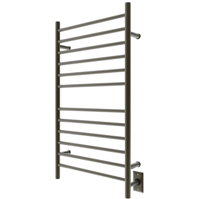 Amba RWHL-SBB Radiant Large Hardwired + Plug-in Combo Straight 12 Bar Towel Warmer in Brushed Bronze