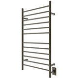 Amba RWHL-SBB Radiant Large Hardwired + Plug-in Combo Straight 12 Bar Towel Warmer in Brushed Bronze