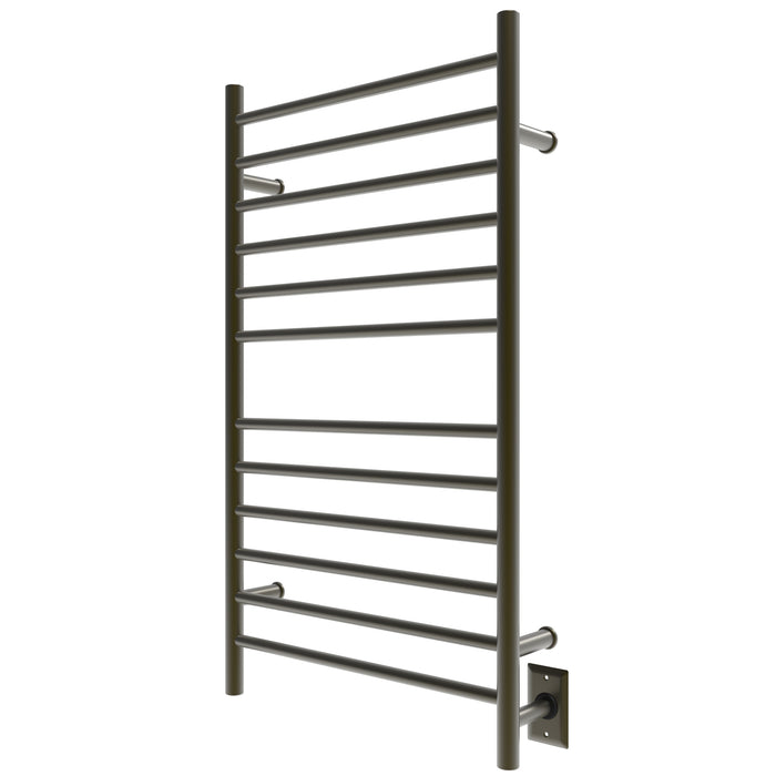 Amba RWHL-SBB Radiant Large Hardwired + Plug-in Combo Straight 12 Bar Towel Warmer in Brushed Bronze