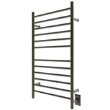 Amba RWHL-SBB Radiant Large Hardwired + Plug-in Combo Straight 12 Bar Towel Warmer in Brushed Bronze