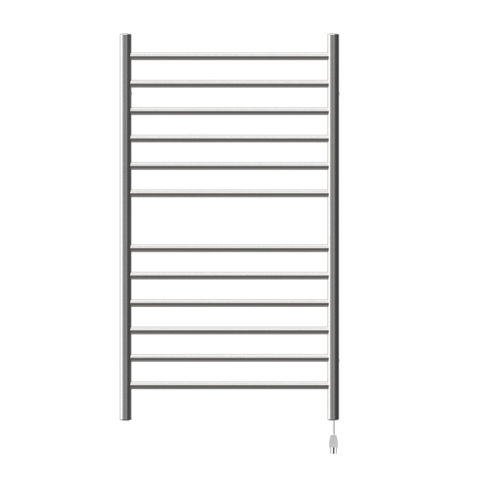 Amba RWHL-SB Radiant Large Hardwired + Plug-in Combo Straight 12 Bar Towel Warmer in Brushed