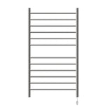 Amba RWHL-SB Radiant Large Hardwired + Plug-in Combo Straight 12 Bar Towel Warmer in Brushed