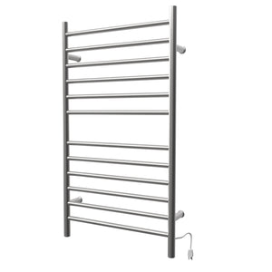 Amba RWHL-SB Radiant Large Hardwired + Plug-in Combo Straight 12 Bar Towel Warmer in Brushed