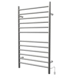 Amba RWHL-SB Radiant Large Hardwired + Plug-in Combo Straight 12 Bar Towel Warmer in Brushed