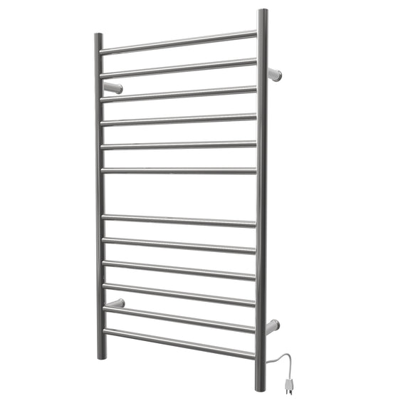 Amba RWHL-SP Radiant Large Hardwired + Plug-in Combo Straight 12 Bar Towel Warmer in Polished