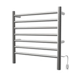 Amba RWHS-SB Radiant Small Hardwired + Plug-in Combo 7 Bar Towel Warmer in Brushed